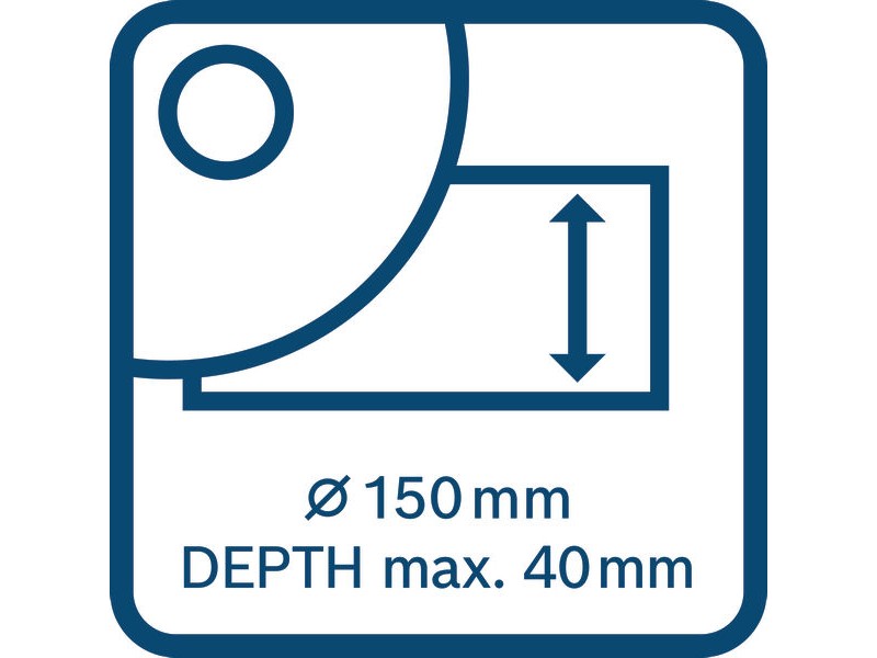 Akumulatorski rezkalnik zidnih utorov Bosch GNF 18V-40 v kovčku, 06016C5000